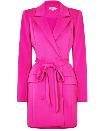GOOD AMERICAN Scuba Blazer Dress - Pink