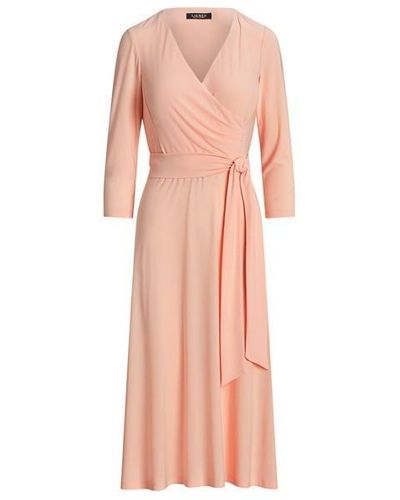 Lauren by Ralph Lauren Carlyna Wrap Dress - Pink