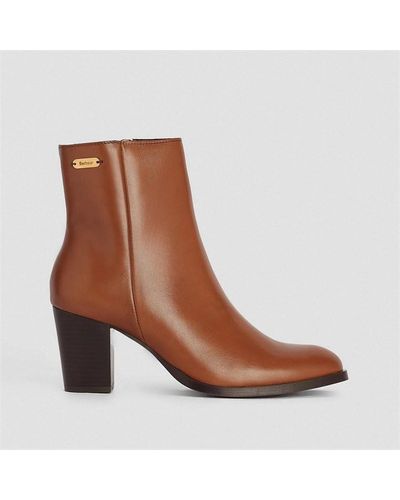 Barbour Amelia Heeled Ankle Boots - Brown