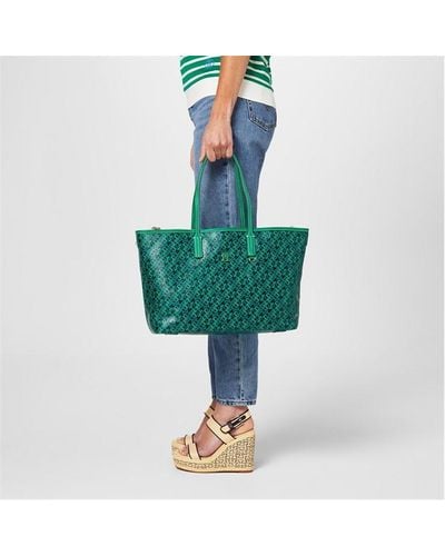 Tommy Hilfiger Tommy Mono Lthr Tote Ld42 - Green