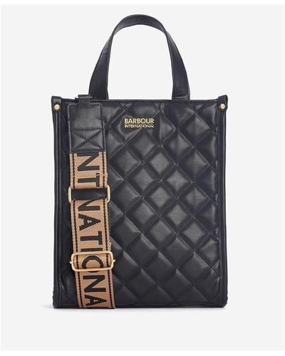 Barbour Quilted Fenchurch Tote Bag - Black