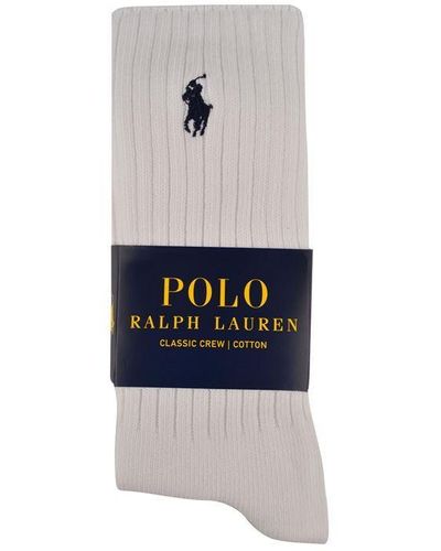 Ralph Lauren Crew Socks - White