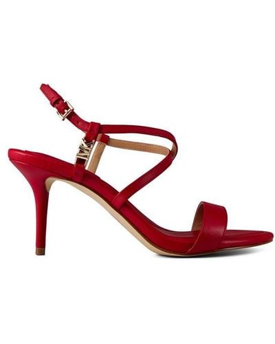MICHAEL Michael Kors Veronica Heeled Sandals - Red