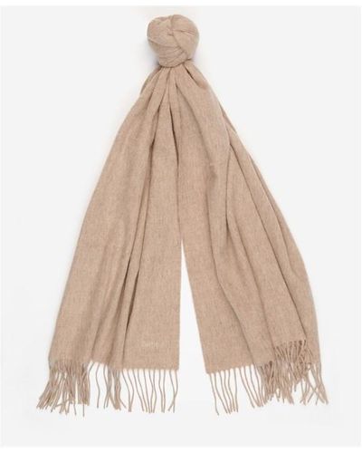 Barbour Lambswool Wrap Scarf - Natural