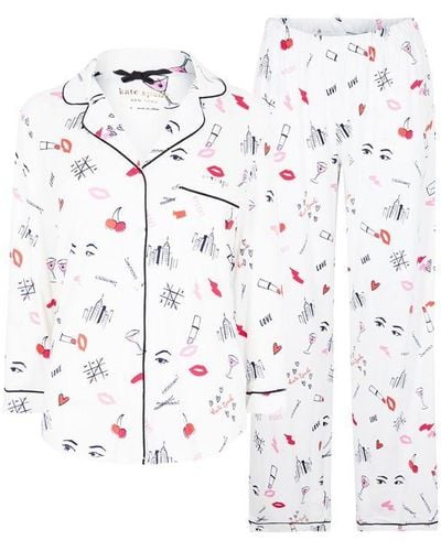 Kate Spade With Love Pyjama Set - White