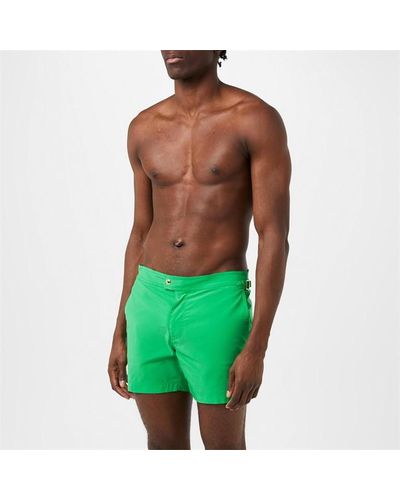 Tom Ford Compact Poplin Swim Shorts - Green