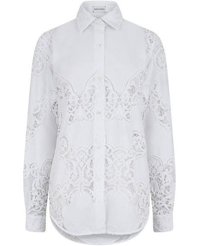 Magda Butrym Classic Cotton Button Up Shirt - White