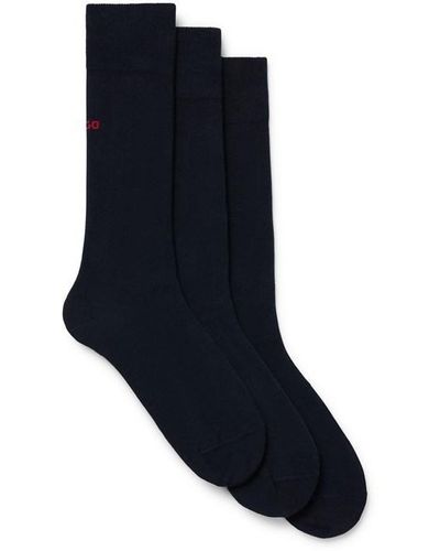 HUGO 3 Pack Uni Socks - Blue