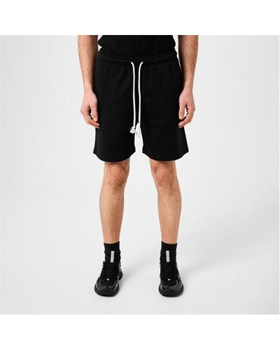 Acne Studios Face Fleece Shorts - Black