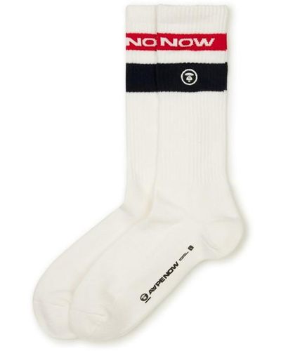 Aape Now Socks Sn42 - White