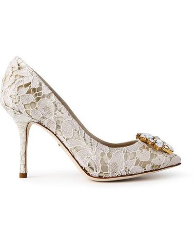 Dolce & Gabbana Dg Court Shoes Ld34 - Metallic