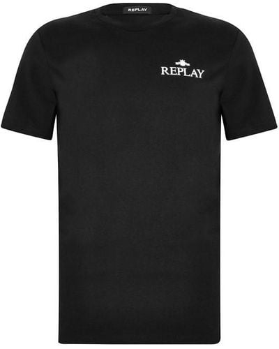 Replay Small Logo T-shirt - Black