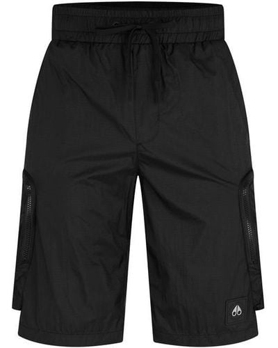Moose Knuckles Tristan Windbreaker Shorts - Black
