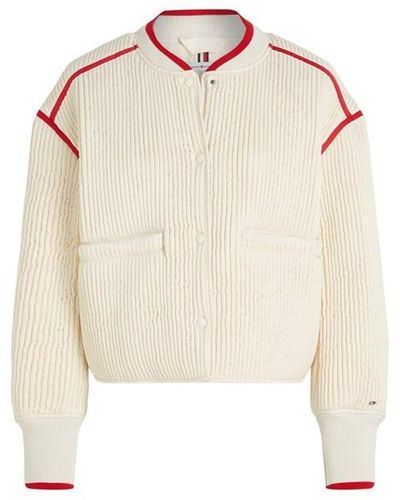 Tommy Hilfiger Line Quilted Padded Bomber - White
