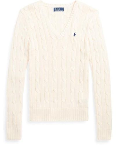 Polo Ralph Lauren Cable Knit Jumper - White