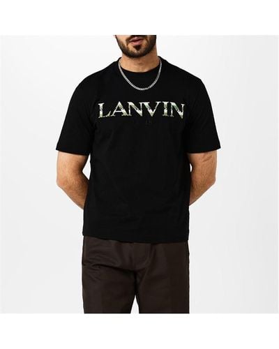 Lanvin Embroidered T Shirt - Black