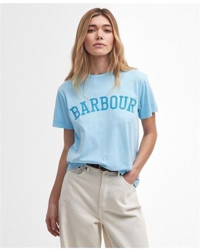 Barbour Ella Logo T-shirt - Blue