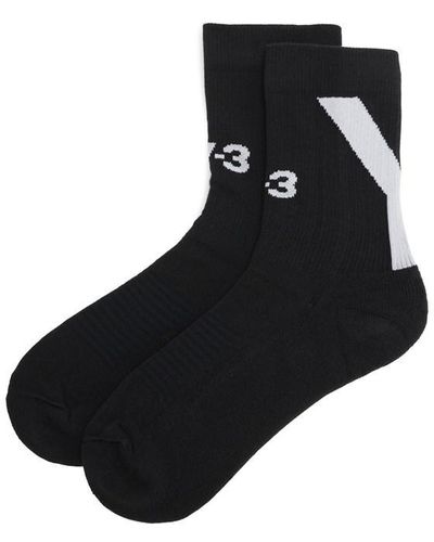 Y-3 Crew Socks - Black