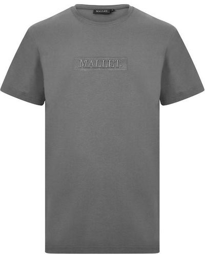 Mallet Box Logo T Shirt - Grey