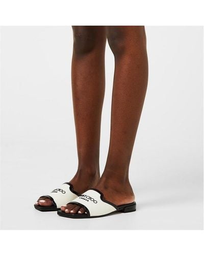 Jimmy Choo Nako Flat Sandals - Black