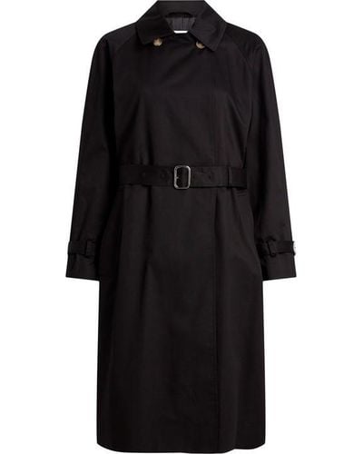 Calvin Klein Essential Trench Coat - Black