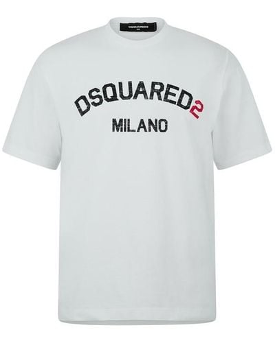 DSquared² Loose Fit Tee - Grey