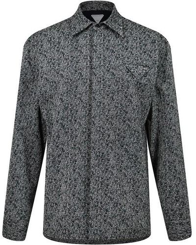 Bottega Veneta Wool Overshirt - Grey