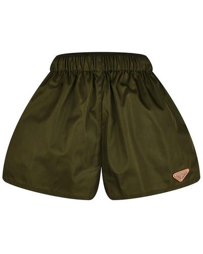 Prada Re-nylon Shorts - Green