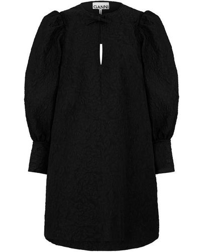 Ganni Mini Dress Ld99 - Black