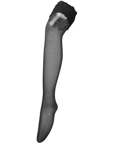 Wolford Satin Touch 20 Denier Hold Ups - Black