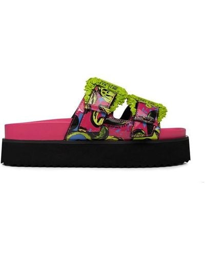 Versace Arizona Logo Sandals - Pink