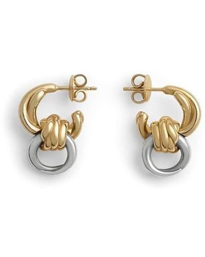 Bottega Veneta Knot Earrings - Metallic