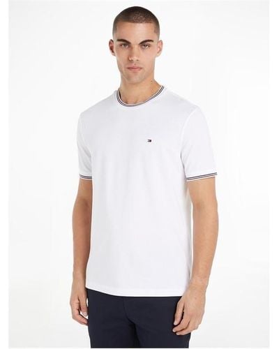 Tommy Hilfiger Tommy Tipped Collr T Sn43 - White