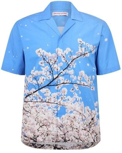 Orlebar Brown Orlebar Matian Shirt Sn43 - Blue