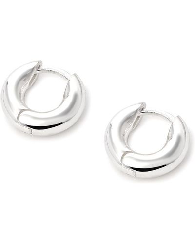 Hatton Labs Round Hoop Earrings - Metallic