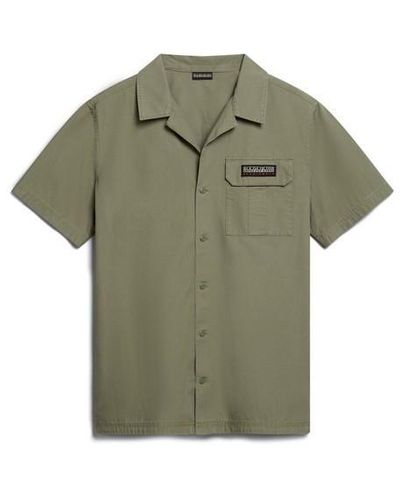 Napapijri Napa Boyd Ss Shirt Sn43 - Green
