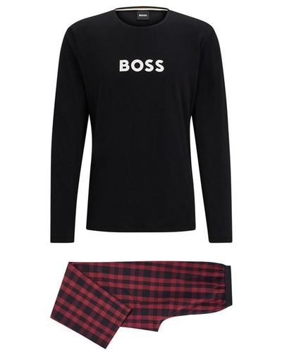 BOSS Bo Eay Long Et 10247507 01 Pyjama - Black