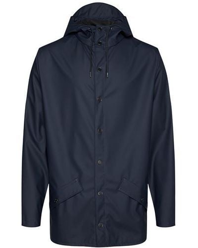 Rains Hooded Jacket - Blue