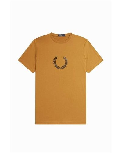 Fred Perry Fred Laurel Tee - Yellow