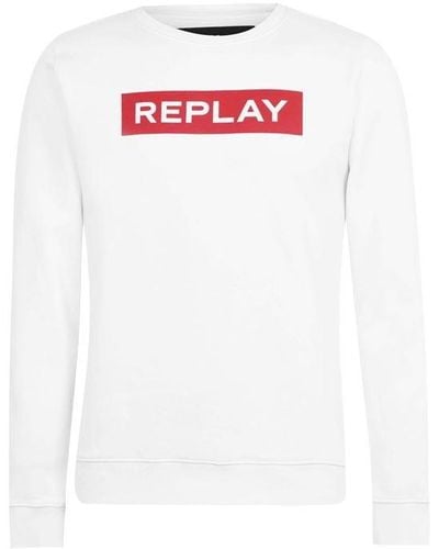 Replay Logo Sweatshirt - White