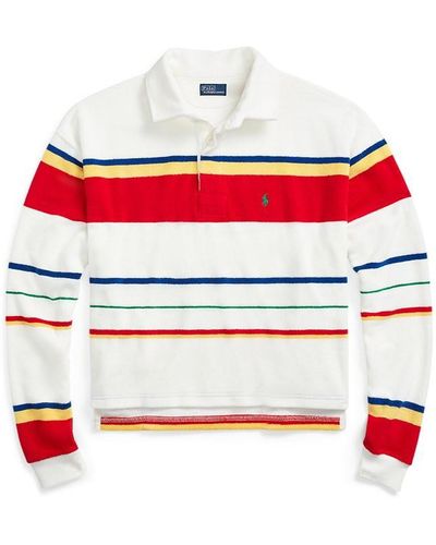 Polo Ralph Lauren Stripe Rugby Shirt - Red