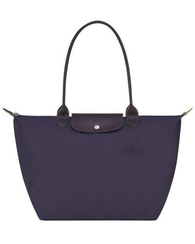 Longchamp Le Pliage Shoulder Tote Bag - Purple