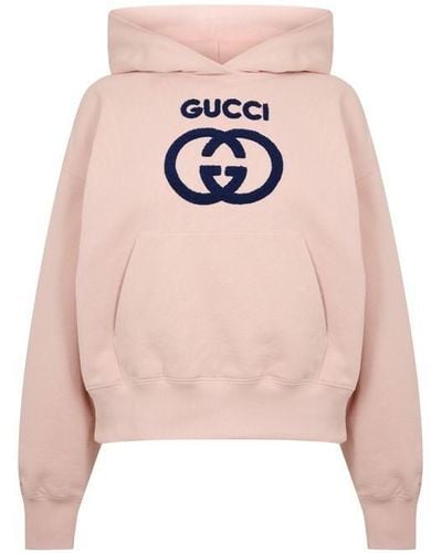Gucci Cotton Jersey Sweatshirt With Embroidery - Pink