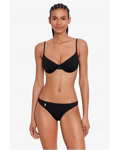 Ralph Lauren Signature Sol Underwire Bikini Top - Black