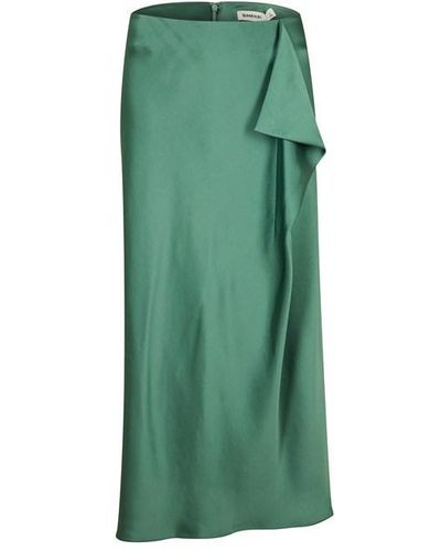 Jonathan Simkhai Blane Asymmetric Midi Skirt - Green