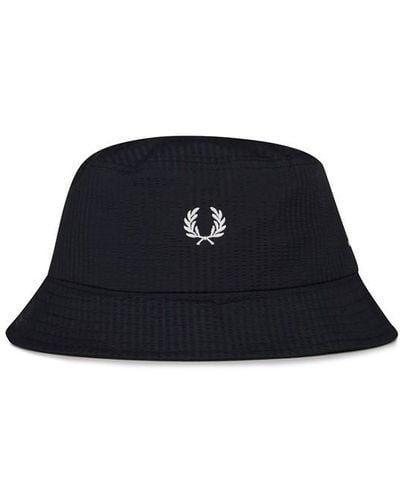 Fred Perry Fred Seersckr Bucket Sn33 - Blue
