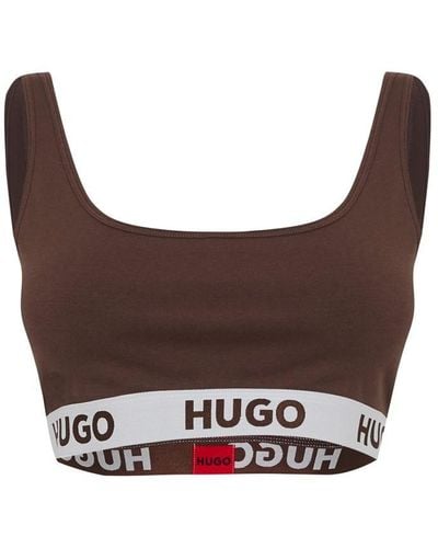 HUGO Sprt Logo Brlt Ld41 - Brown