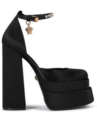 Versace Medusa Aevitas Platform Court Shoes - Black