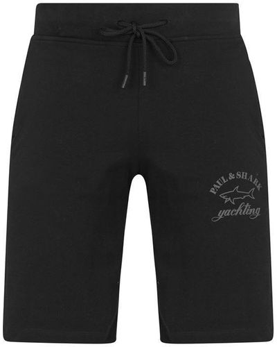 Paul & Shark Fleece Bermuda Shorts - Black