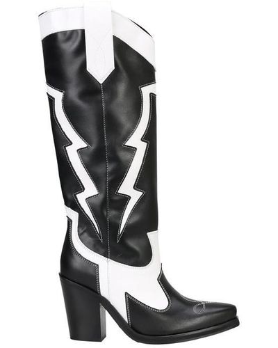 HUGO Miley Calf Boots - Black